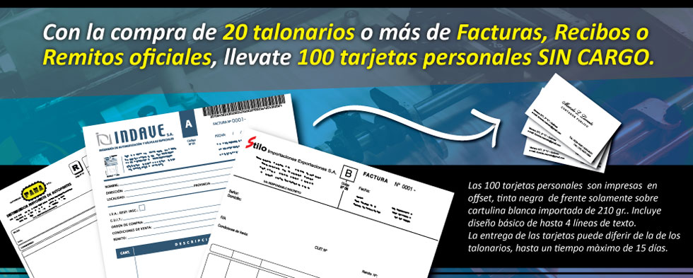 Imagen ilustrativa de Talonarios